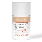Biocyte - tatoo derm stick solaire spf50 - haute protection solaire - format nomade Biocyte - tatoo derm stick solaire spf50 - haute protection solaire - format nomade