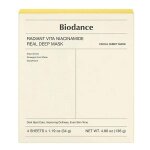 Biodance radiant vita pack de 4 masques radiant �claircissant � la niacinamide