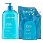 Bioderma atoderm gel douche gel douche sans savon peaux s�ches famille et �co - recharge 1l