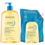 Bioderma atoderm huile de douche apaisante peaux trs sches atopiques famille et co - recharge 1l