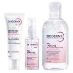 Bioderma crealine ar + routine gel�e micellaire 250ml + spray sos 70ml + cr�me visage 40ml