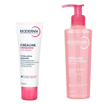 Bioderma crealine duo peau sensible gel moussant 200ml + cr�me visage 40ml