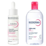 Bioderma craline duo peau sensible h2o eau micellaire 500ml + srum visage 30ml
