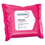 Bioderma créaline h2o démaquillant visage peaux sensibles 25 lingettes Bioderma créaline h2o démaquillant visage peaux sensibles 25 lingettes