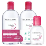 Bioderma créaline h2o eau micellaire démaquillante lot de 2 x 500ml + format voyage 100ml Bioderma créaline h2o eau micellaire démaquillante lot de 2 x 500ml + format voyage 100ml