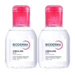 Bioderma cr�aline h2o eau micellaire d�maquillante visage et yeux peaux sensibles lot de 2 x 100ml