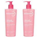 Bioderma crealine peau sensible gel moussant 500ml - lot de 2