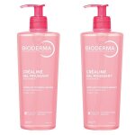 Bioderma crealine peau sensible gel moussant 500ml - lot de 2
