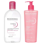 Bioderma crealine routine hygiène des peaux sensibles Bioderma crealine routine hygiène des peaux sensibles