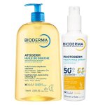 Bioderma routine enfant solaire et huile de douche des peaux s�ches