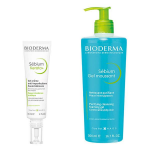 Bioderma sebium duo gel moussant 500ml + cr�me soin de jour kerato + 40ml