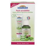 Biofloral pack sensibilité dentifrice sensibilité bio 75ml + bain de bouche sensibilité bio 100ml Biofloral pack sensibilité dentifrice sensibilité bio 75ml + bain de bouche sensibilité bio 100ml