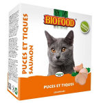 Biofood chat anti puces et tiques au saumon 100 comprims