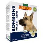 Biofood chien maxi bonbons puces et tiques - peau et pelage 40 pices