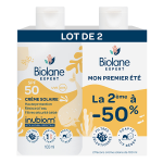 Biolane expert crme solaire spf50 uvb uva lot de 2 x 100ml