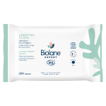 Biolane expert - lingettes  l'eau bio - peaux sensibles - 54 lingettes