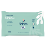 Biolane lingettes bio compos�es � 99% d?eau peaux sensibles 54 lingettes
