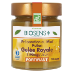 Biosens miels préparation miel pollen et gelée royale fortifiant bio 170g Biosens miels préparation miel pollen et gelée royale fortifiant bio 170g