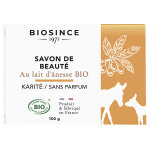 Biosince 1975 savon de beaut lait d'nesse et karit bio 100g