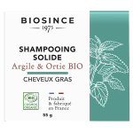 Biosince 1975 shampooing solide cheveux gras argile & ortie bio 55g