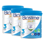 Biostime lait infantile 3 bio 10 - 36m 800g - lot de 3 Biostime lait infantile 3 bio 10 - 36m 800g - lot de 3