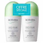 Biotherm déo pure déodorant natural protect roll - on À l'aloe vera bio lot de 2 x 75ml Biotherm déo pure déodorant natural protect roll - on À l'aloe vera bio lot de 2 x 75ml