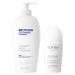 Biotherm lait corporel l'original anti - desschant 400ml + do pure anti - transpirant roll - on 75ml ...
