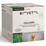 Biovetol - antiparasitaire - collier grand chien (75 cm marron) - x6