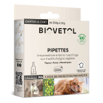 Biovetol - antiparasitaire - pipettes chat / chaton bio - 1ml (x6)