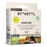 Biovetol - antiparasitaire - pipettes grand chien bio - 5ml (x3 + 1)