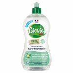 Biovie vaisselle mains super dgraissant huile essentielle de menthe et citron bio 500ml