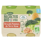 Bldina les rcoltes bio brocolis pommes de terre veau lot de 2 x 200g