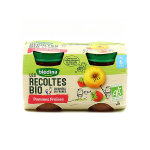 Blédina les récoltes bio pot compote pommes fraises + 4m 2 x 130g Blédina les récoltes bio pot compote pommes fraises + 4m 2 x 130g