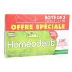 Boiron homodent dentifrice soin gencives sensibles chlorophylle lot de 2 x 75ml