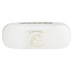 Bo�tier � lunettes licorne dor�