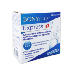 Bonyf bonyplus comprim�s effervescents nettoyants pour appareils dentaires 32 unit�s