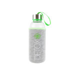 Bouteille en verre 40cl avec pochon néoprène vert Bouteille en verre 40cl avec pochon néoprène vert