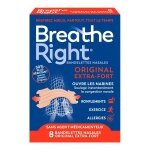 Breathe right bandelettes nasales extra - fort 8 bandelettes
