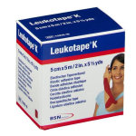Bsn medical leukotape k bande adhsive elastique rouge 5cm x 5m