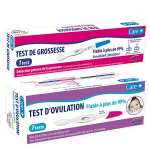 Care + lot de 7 tests d'ovulation + 1 test de grossesse
