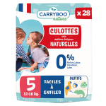 Carryboo culotte naturelle t5 12 - 18kg 28 couches