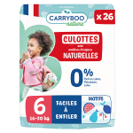 Carryboo culotte naturelle t6 16 - 30kg 26 couches
