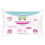 Carryboo soins lingette dermo - sensitive coton bio 58 units