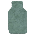 Cassandra bouillotte caoutchouc douce fourrure vert de gris
