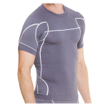 Cellutex t - shirt de compression running gris & ecru pour homme taille s / m Cellutex t - shirt de compression running gris & ecru pour homme taille s / m