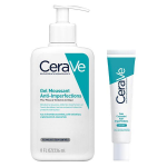 Cerave routine anti - imperfections gel moussant anti - imperfections 236ml & soin concentr anti - imperfecti ...