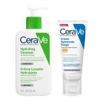 Cerave routine hydratante cr�me lavante 236ml + cr�me visage solaire spf 50