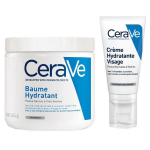 Cerave routine visage et corps peaux sches baume hydratant 454 ml & crme hydratante visage 52ml