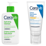 Cerave routine visage peaux sches crme lavante hydratante 236ml & crme hydratante visage spf30 52ml ...