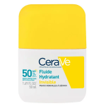Cerave suncare fluide hydratant invisible spf50 haute protection pour le visage 50ml